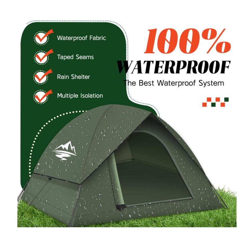 Tents for Camping 3-4 Person with Rainfly