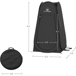 Privacy Shower Tent, Dressing Room, or Portable Toilet Stall with Carry Bag for Camping