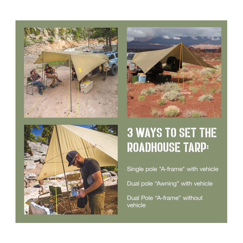 Hunting Camping & Overland Shelter Protects from Rain & Sun
