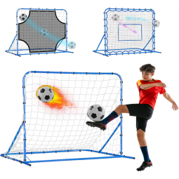 Three Mode Soccer Goal & Rebounder Net & Target Net,Four Targets for Precise Training