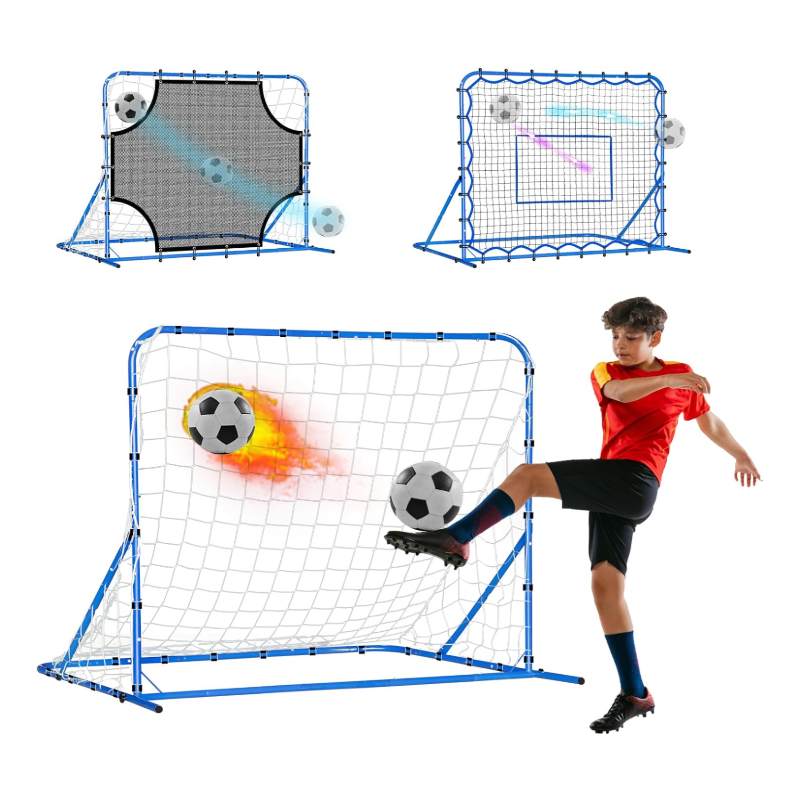 Three Mode Soccer Goal & Rebounder Net & Target Net,Four Targets for Precise Training Three Mode Soccer Goal & Rebounder Net & Target Net,Four Targets for Precise Training