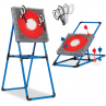 Bristle Axe Throwing Target & 2-in-1 Combo Backyard Game for Indoors and Outdoors