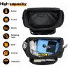 Gym Bag for Men - 55L Black Durable Large Duffle Bag for Travel
