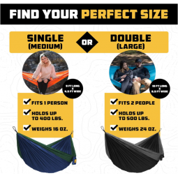 Outfitters Hammock for Camping Hammocks Gear for The Outdoors Backpacking Survival or Travel