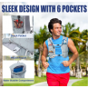 Lightweight Running Vest for Women and Men Hydration Backpack Pack with 1.5L Water Bladder Bag for Hiking