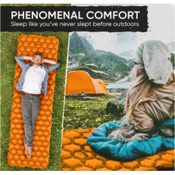 Ultralight Inflatable Camping Sleeping Pad - Camping Mattress for Backpacking