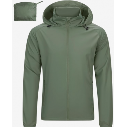 Men's Rain Jacket Waterproof Lightweight Raincoat Packable Rain Shell Windbreaker