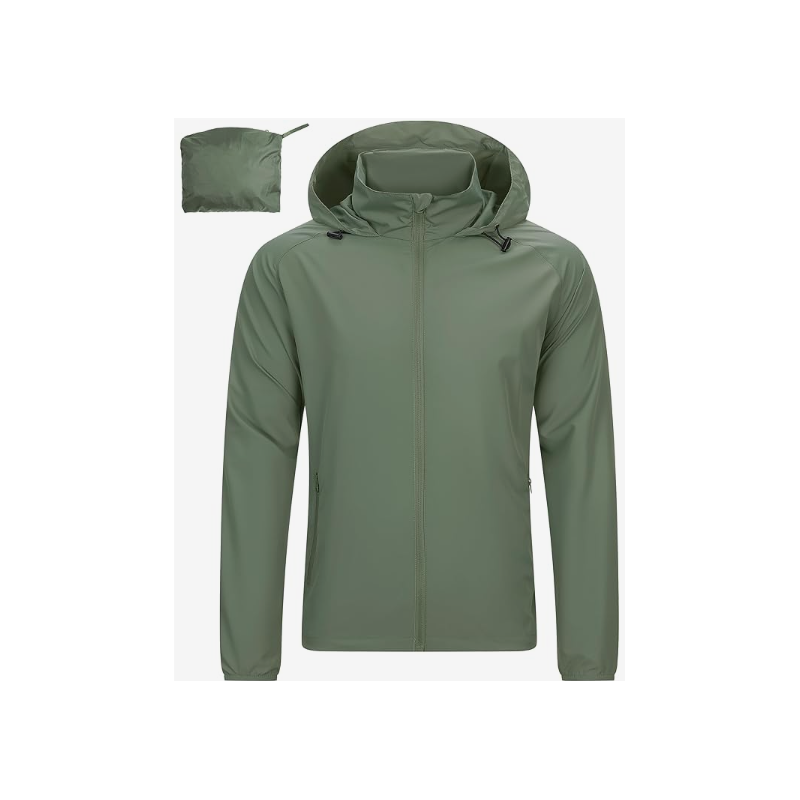Men's Rain Jacket Waterproof Lightweight Raincoat Packable Rain Shell Windbreaker Men's Rain Jacket Waterproof Lightweight Raincoat Packable Rain Shell Windbreaker