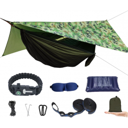 Camping Hammock with Mosquito Net and Rain Fly