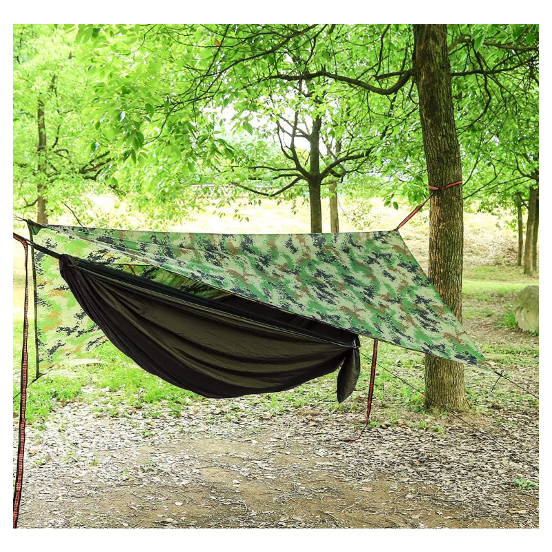 Camping Hammock with Mosquito Net and Rain Fly