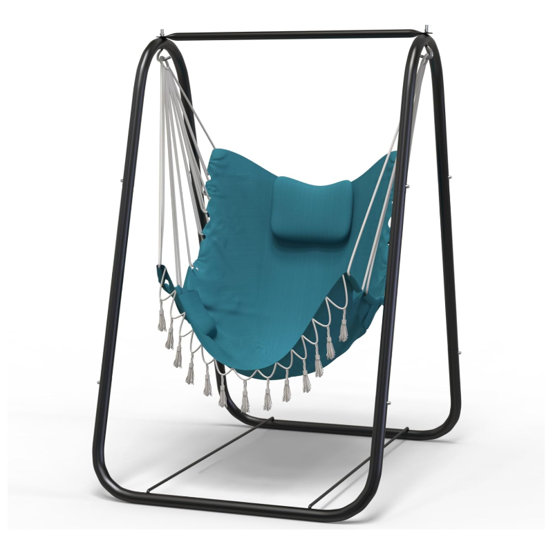 Hammock Chair with Stand,Heavy-Duty and Rustproof Hanging Chair with Stand Hammock Chair with Stand,Heavy-Duty and Rustproof Hanging Chair with Stand