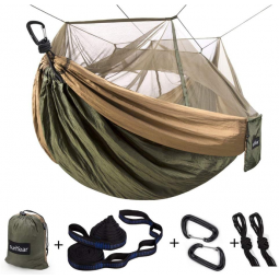 Camping Hammock, Portable Single & Double Hammock with Net