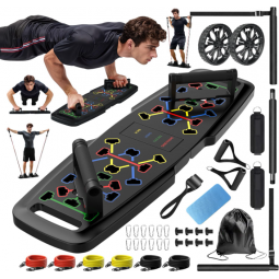 Portable Exercise Equipment,Pilates Bar and 20 Fitness Accessories with Resistance