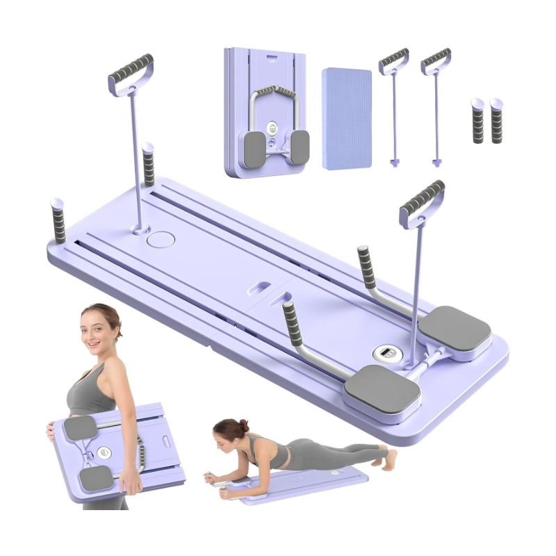 Pilates Board - 2024 Pilates Reformer Set, Multi-Purpose Foldable Pilates Reformer Board for Home Pilates Board - 2024 Pilates Reformer Set, Multi-Purpose Foldable Pilates Reformer Board for Home