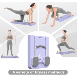 Pilates Board - 2024 Pilates Reformer Set, Multi-Purpose Foldable Pilates Reformer Board for Home