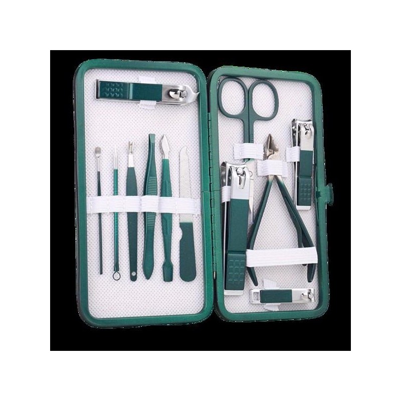 12-Piece Stainless Steel Nail Care Kit – Ultra-Sharp Manicure & Pedicure Tools for Men/Women