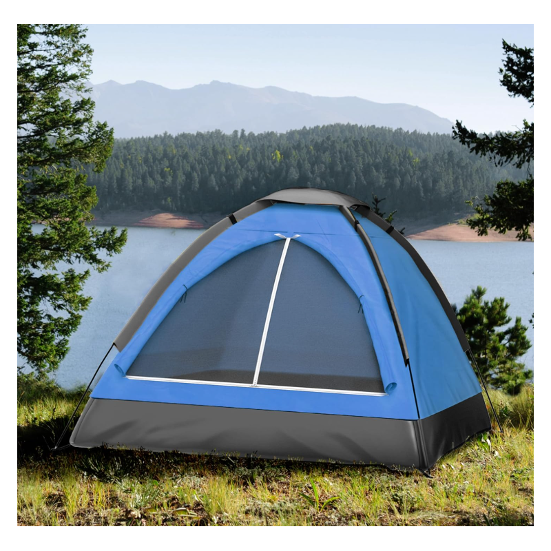 2 Person Camping Tent with Rain Fly and Carrying Bag